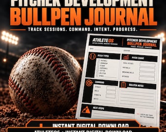 Baseball Pitching Journal | Bullpen Tracker & Pitcher Development PDF