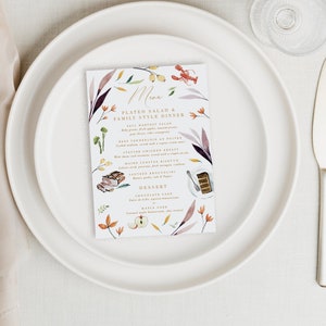 hand-painted menu
