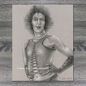 Frank N Furter gicleeprint, Rocky Horror Picture Show, fanart, filmkunst, horror, horrorkunst, Tim Curry