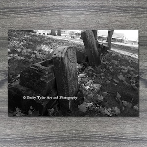 Graveyard Giclee Print, Photography, Black and White Photography, Wall Art, Wall Decor