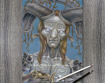 Guillermo del Toro's Pan's Labyrinth Horror Fan Art Print - 11x17 Giclée Archival Print