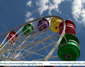 Ferris Wheel, Minnesota State Fair, Throwback Photography Print