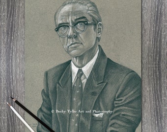 Robert Downey Jr., Oppenheimer, Fan Art, Movie Art, Movie Fan Art, Wall Art, Pencil Drawing, Pencil Art