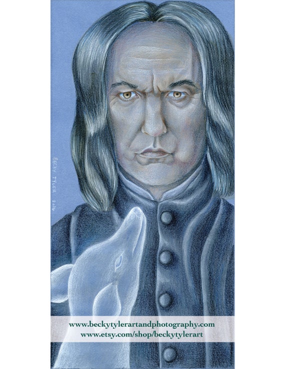 Severus Snape Drawing Etsy