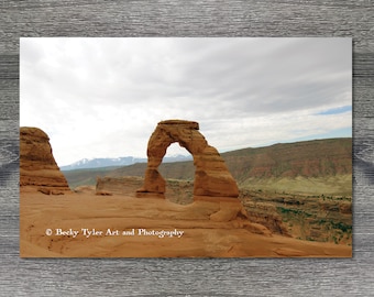 Delicate Arch, Arches National Park, Utah, Landscape Photography, Print, Travel, Travel Print, Giclee print, Cottagecore, Wall Decor