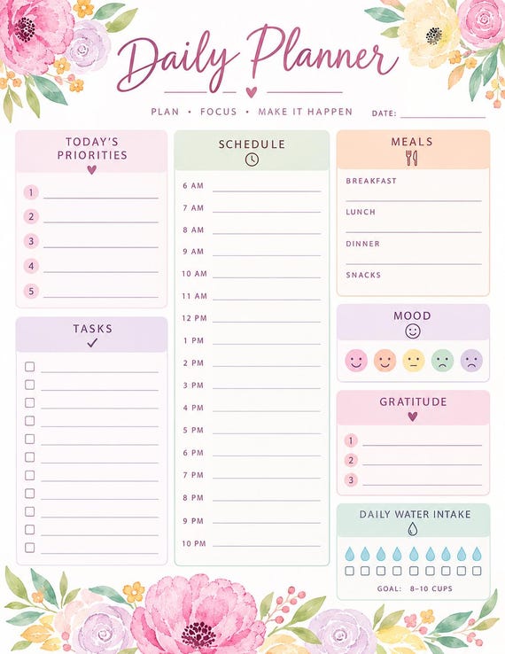 Printable Daily Planner