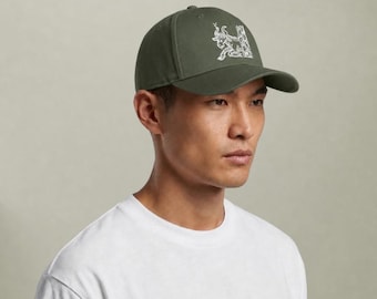 Zodiac Embroidered Medieval Woodcut Style Illustration Astrology Glyph Cap 100% Cotton 8 Colours