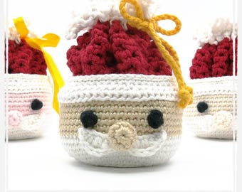Santa Bowl - Crochet Pattern