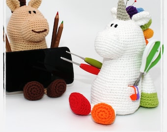 Phone Stand Horse/Unicorn - Crochet Pattern