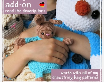 Lovey Add-On (for Drawstring Bag patterns) - Crochet Pattern