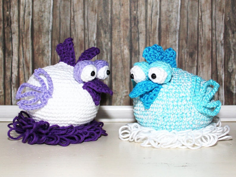 Chicken Egg Sitter Egg Cozy Crochet Pattern image 5