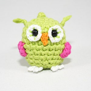 Owl key chain bag dangler amigurumi Crochet Pattern image 4