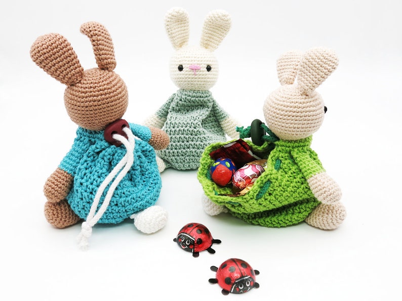 Drawstring Bag Bunny Crochet Pattern image 3