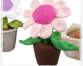 Potted Plant - Flower - Crochet Pattern - PDF