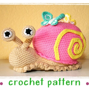 Snail - Doorstop, Stuffed Toy - Crochet Pattern