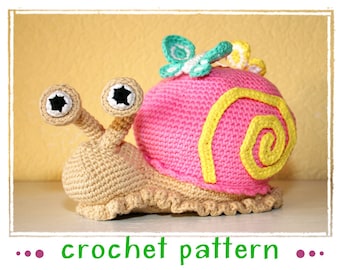 Snail - Doorstop, Stuffed Toy - Crochet Pattern