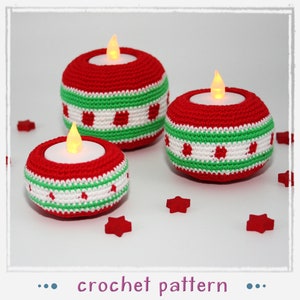 Tealight Holders - Christmas - Crochet Pattern