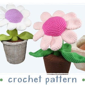 Potted Plant - Flower - Crochet Pattern - PDF