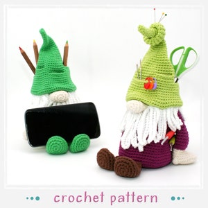 Phone Stand Gnome - Crochet Pattern