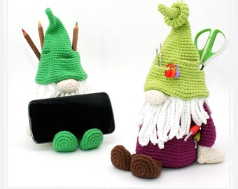 Phone Stand Gnome - Crochet Pattern