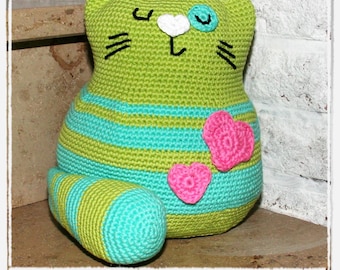 Cat - Doorstop - Crochet Pattern - Amigurumi