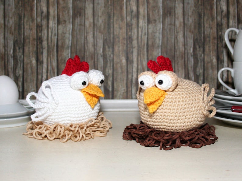 Chicken Egg Sitter Egg Cozy Crochet Pattern image 3