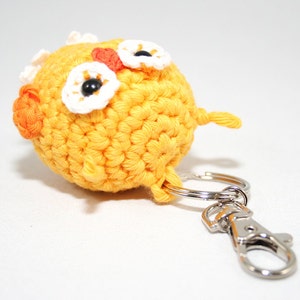 Owl key chain bag dangler amigurumi Crochet Pattern image 5