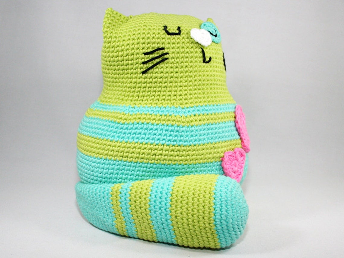 Cat Doorstop Crochet Pattern Amigurumi Etsy