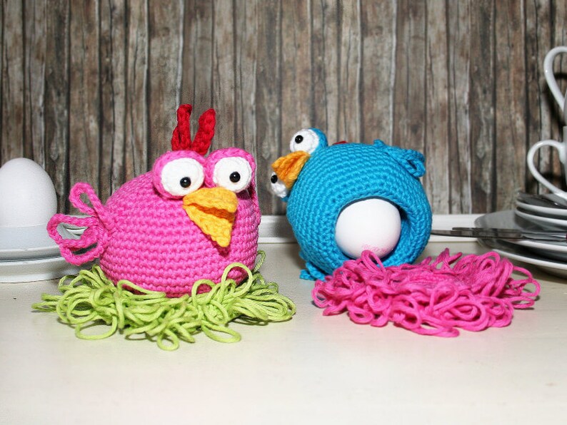 Chicken Egg Sitter Egg Cozy Crochet Pattern image 2