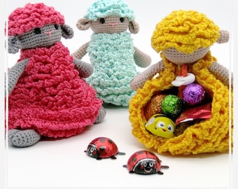 Drawstring Bag - Sheep - Crochet Pattern
