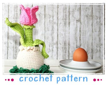 Tulip - Egg Sitter - Egg Cozy - Crochet Pattern - PDF