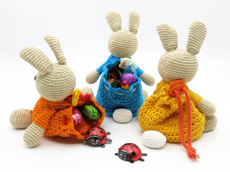 Drawstring Bag Bunny Crochet Pattern image 4