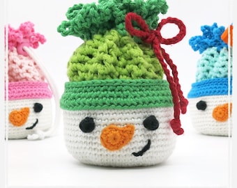 Snowman Bowl - Crochet Pattern