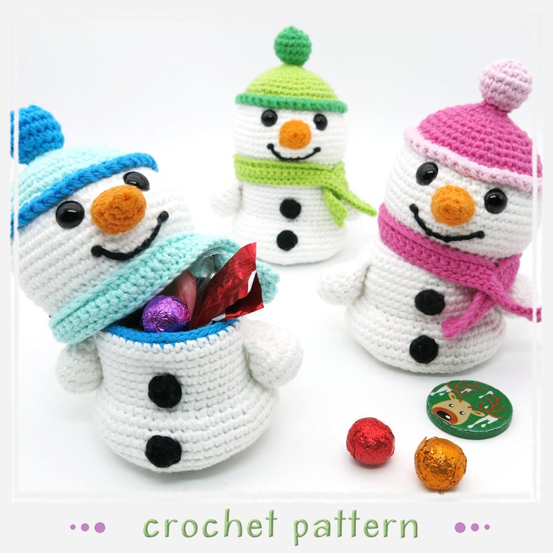 Snowman Crochet Pattern image 1