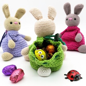 Drawstring Bag Bunny Crochet Pattern image 2