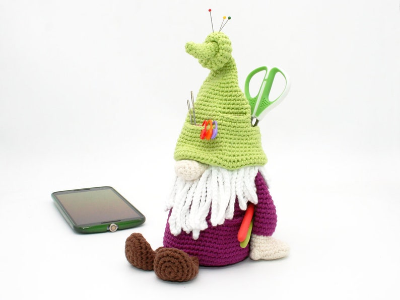 Phone Stand Gnome Crochet Pattern image 8