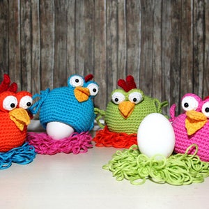 Chicken Egg Sitter Egg Cozy Crochet Pattern image 4