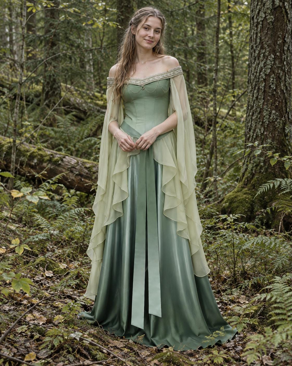Green Elven Dress