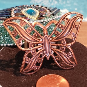 RING: Bronze Schmetterling Statement verstellbarer Ring