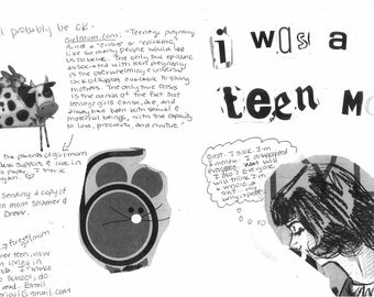 DIGITAL Ich war eine Teenager Mutter Perzine Zine alleinerziehende Mutter psychische Gesundheit