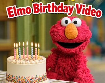 Personalized Elmo Birthday Video | Custom Name & Age Message | Digital Birthday Gift for Kids
