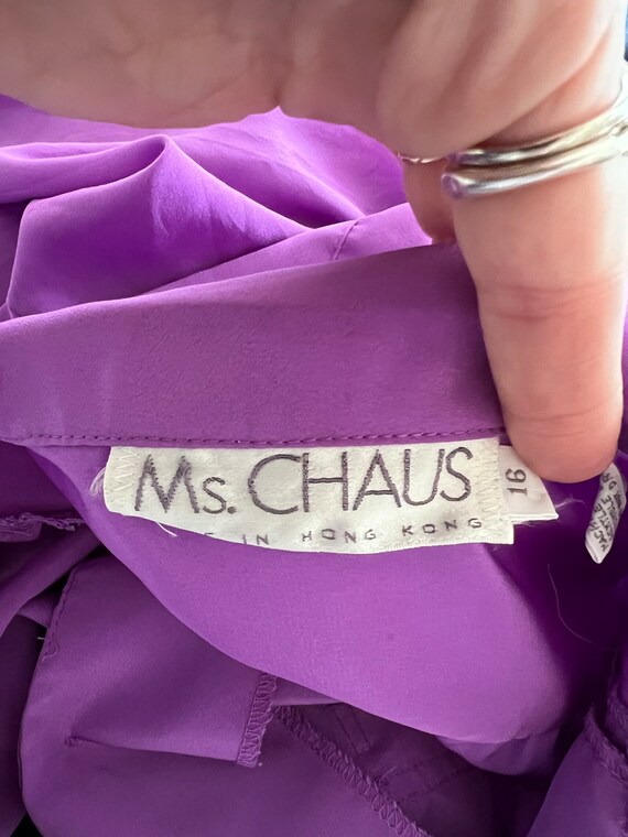 VTG Ms. Chaus purple dress - image 4