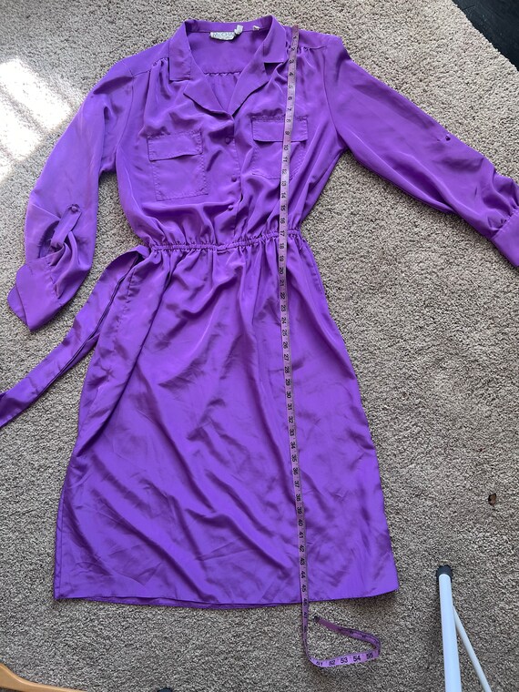 VTG Ms. Chaus purple dress - image 8