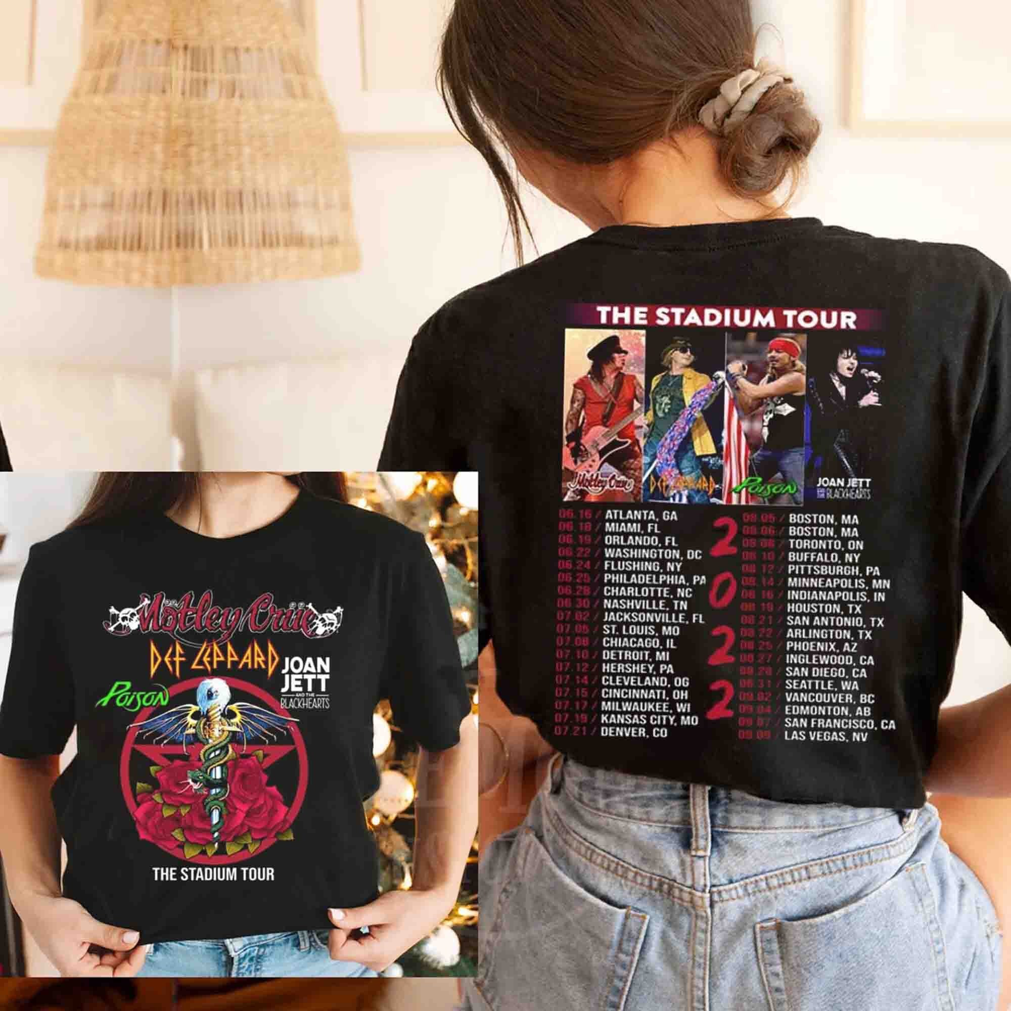 Discover The Stadium Tour 2022 Rock Band Tour Dates 2022 Doppelseitiges T-Shirt