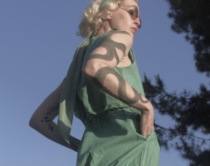 1930s mint green gym suit, play suit SZ XS - SM