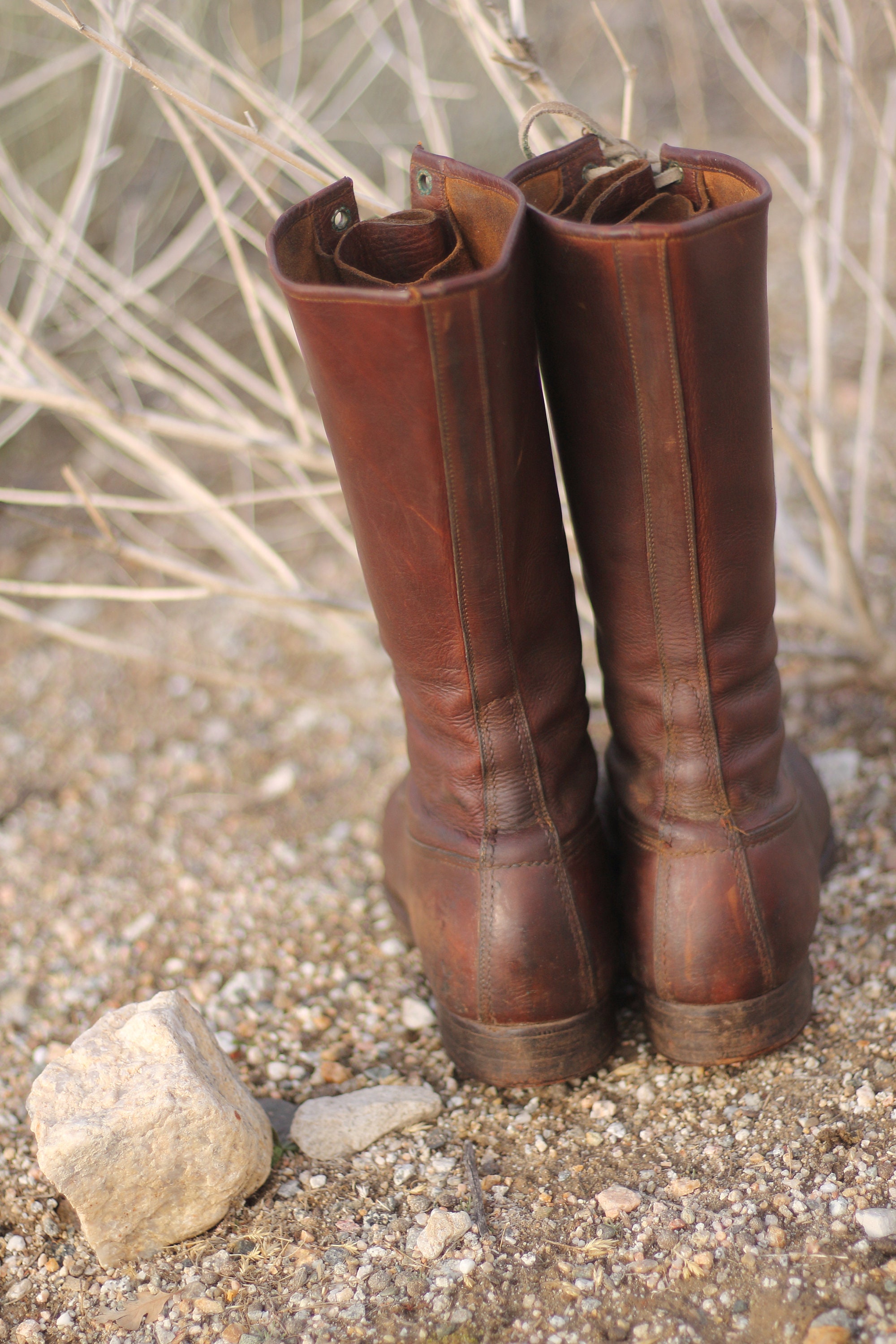LAYAWAY 1920s moc toe field boots, work boots, riding boots, nailed