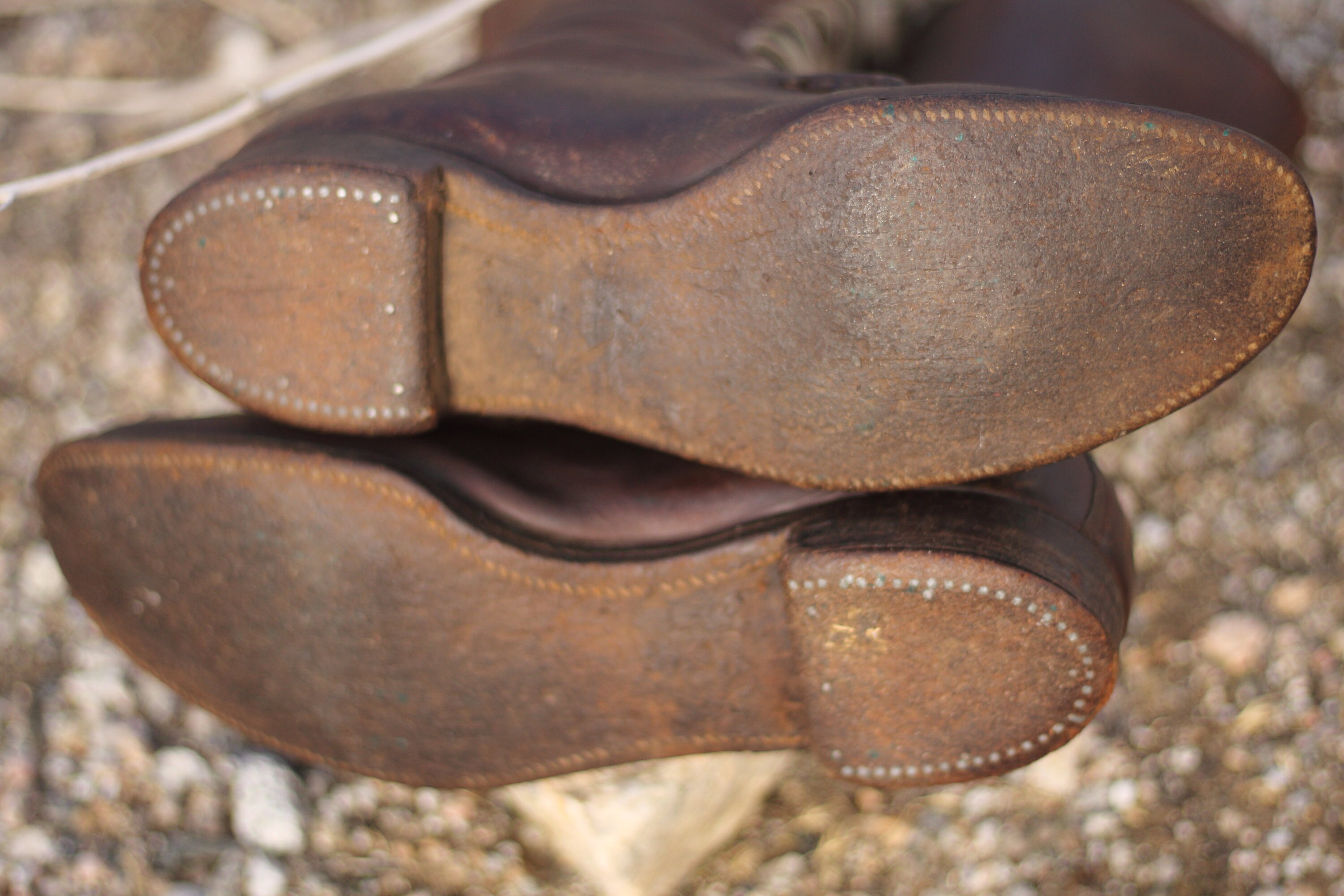 LAYAWAY 1920s moc toe field boots, work boots, riding boots, nailed