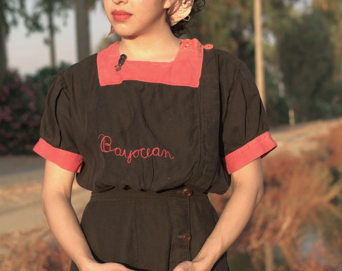 Museum Piece 1910s, Edwardian, Bayocean, play-suit, one-piece, Wonderful History