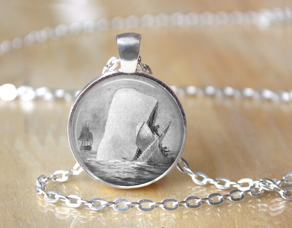 Items Similar To Moby Dick Necklace Literary Jewelry Book Necklace Book Jewelry Custom