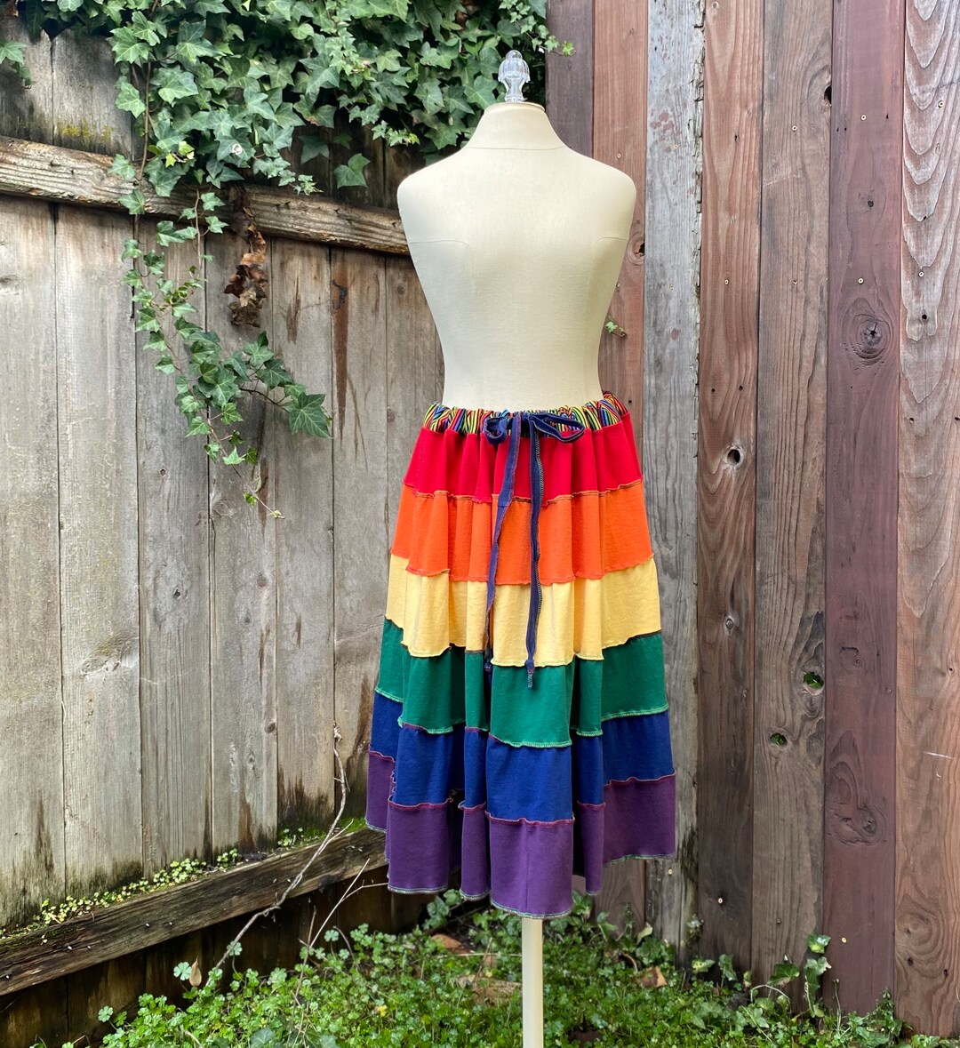 Rainbow Knit Pom Pom Skirt main image 1